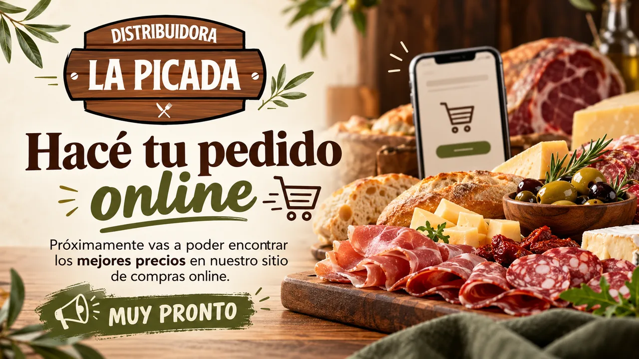 Flyer de pedidos online de Distribuidora La Picada